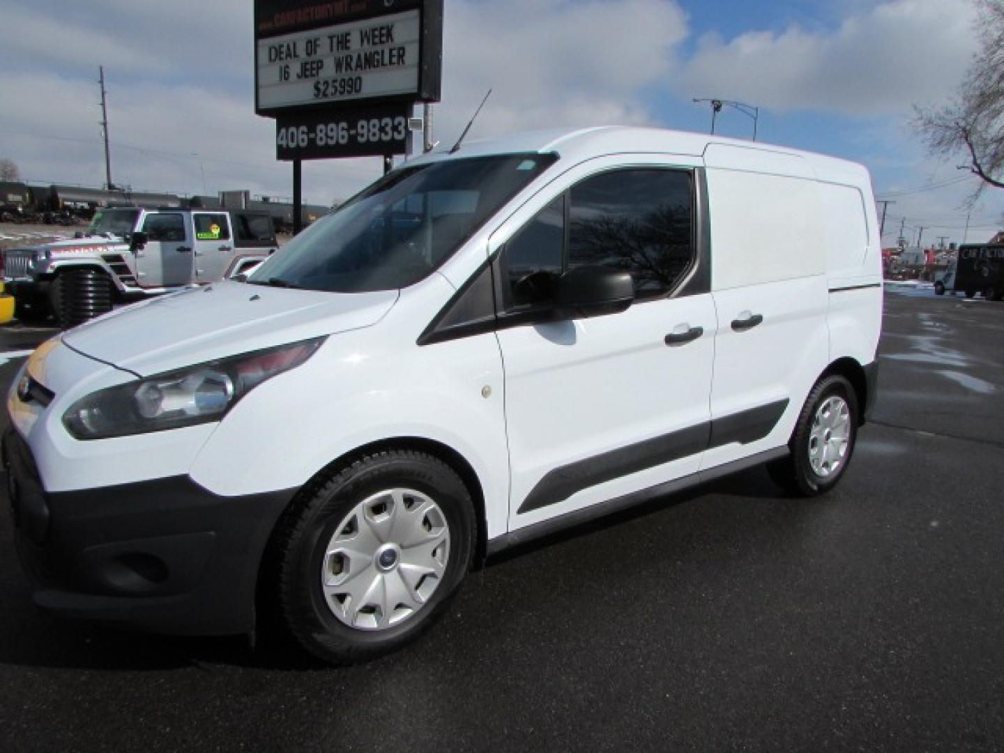 2016 White /Gray Ford Transit Connect XL Cargo Van (NM0LS6E78G1) with an 2.5L DOHC 4cyl engine engine, 6 speed automatic transmission, located at 4562 State Avenue, Billings, MT, 59101, (406) 896-9833, 45.769516, -108.526772 - 2016 Ford Transit Connect Cargo Van XL SWB - One owner! 2.5L L4 DOHC 16V Engine - 6 speed automatic transmission - Front wheel drive - 110,670 miles - One owner - Inspected and serviced - Ready to go to work today! XL package - air conditioning - tilt and telescoping steering wheel - cruise c - Photo#0